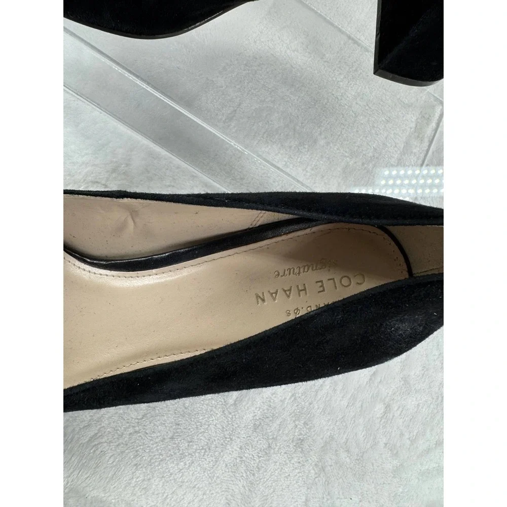 Cole Haan Grand.OS Claudine Classic Pump Shoes Women's 8.5B‎ Black Suede Leather